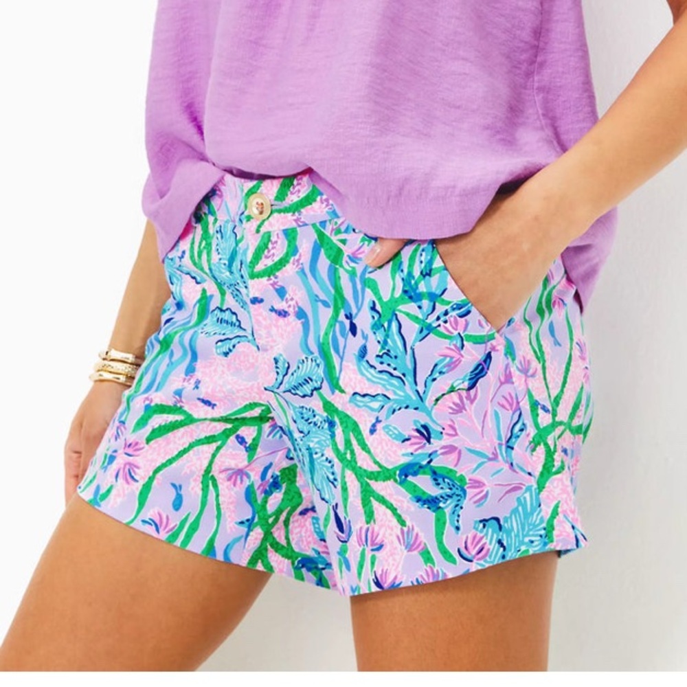 HTF Lilly Pulitzer Callahan Shorts Seacret Escape- EUC